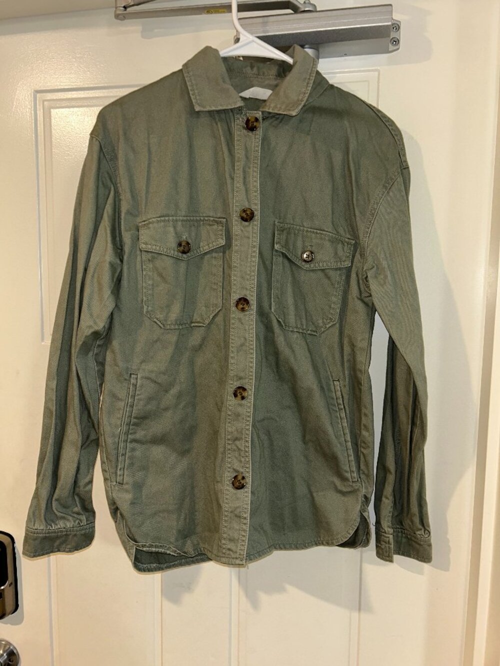 Button-up Military Style Shirt
